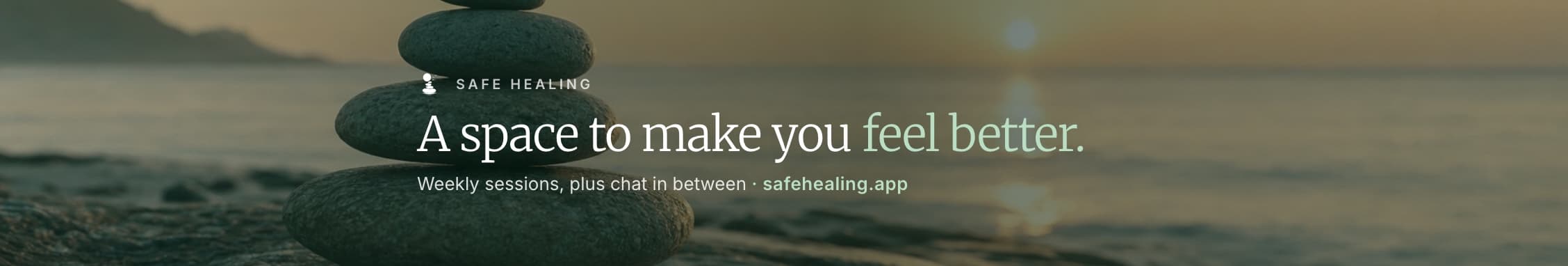 LinkedIn banner: A space to make you feel better